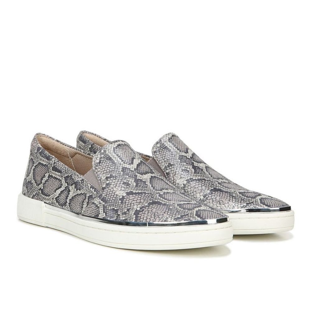 Naturalizer Zola Leather Snake Slip-On Sneaker 8.5